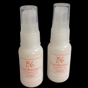 2 x Bumble and Bumble Bb Hairdresser's Invisible Oil Primer 1 oz Travel Mini NEW